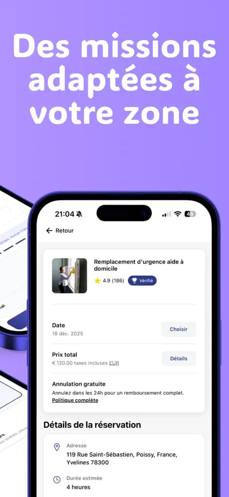 Des missions adaptées à votre zone